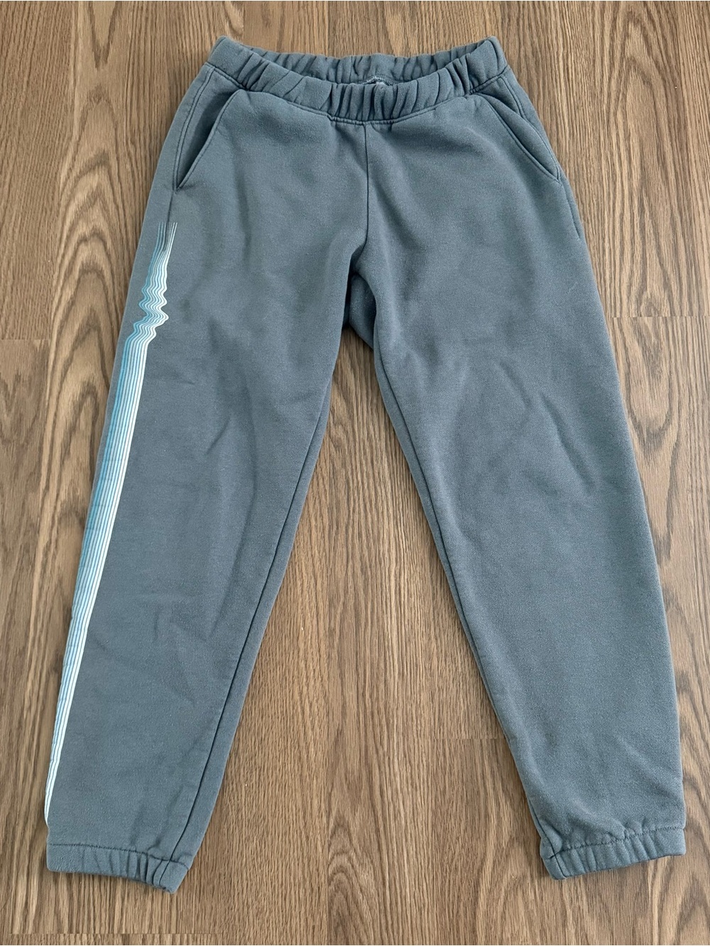 Patagonia Womens Ridge Rise Stripe Uprisal Sweatpants Grey Pants Size XS